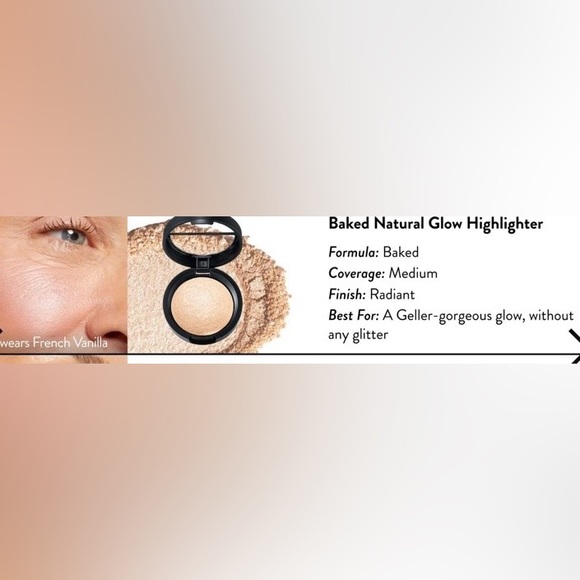 Laura Geller Baked Natural Glow Highlighter Illuminator French Vanilla - Picture 5 of 9